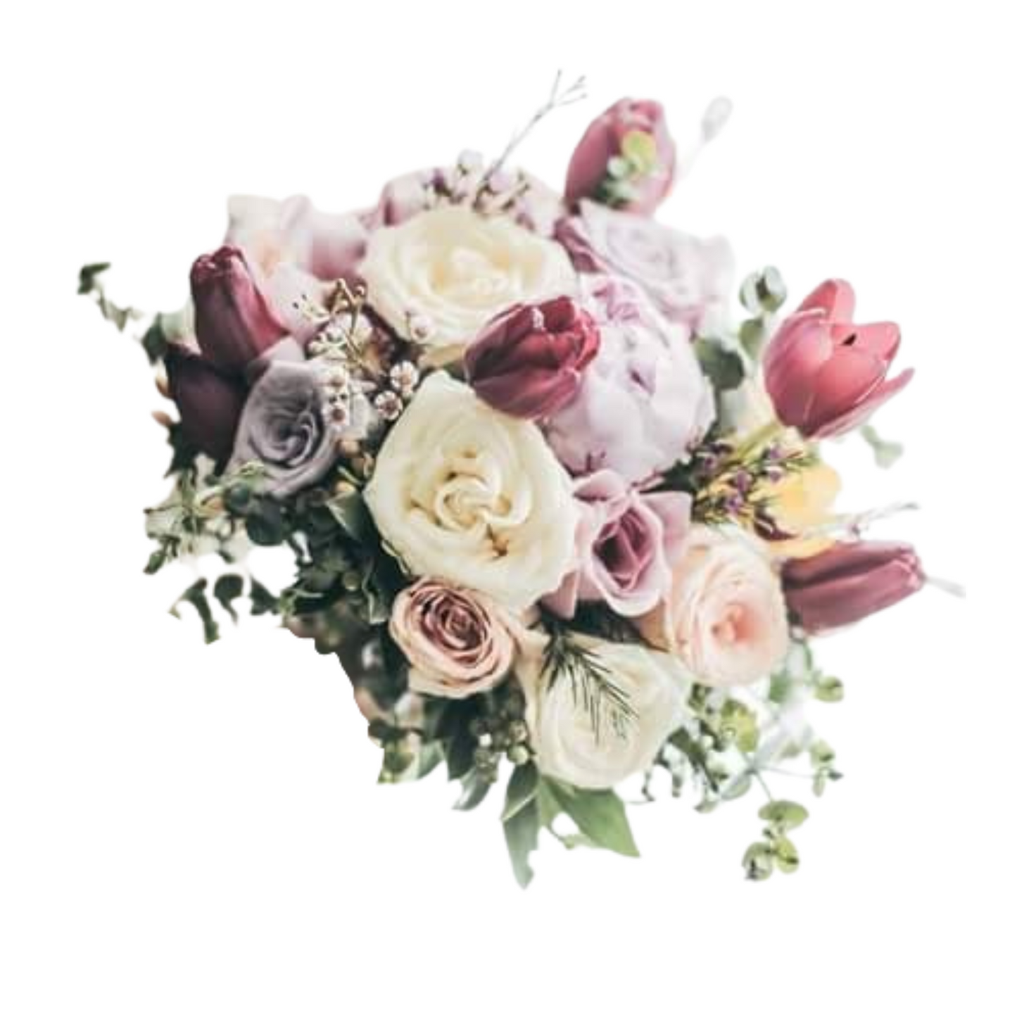 Succulent and Rose Bridal Bouquet
