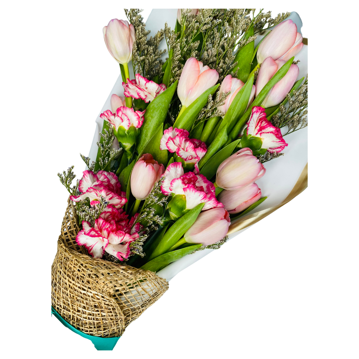 Pink Tulips & Carnations Bouquet