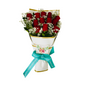 Red Roses with white Baby's Breath