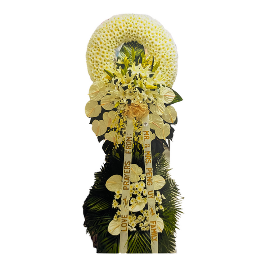 Heartfelt Comfort" Sympathy Flower Arrangement 🌿