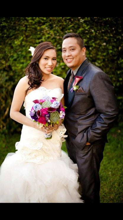 Purple Royal Bride & Groom 1